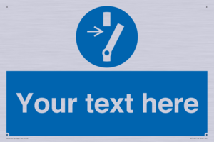 Custom Disconnect Sign